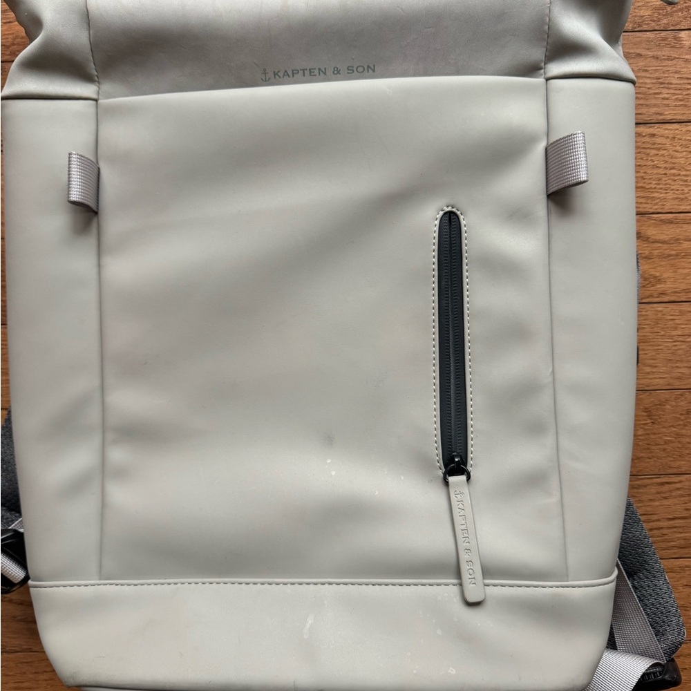$170 Kapten & Son Helsinki Sandstone backpack, water resistant, lightweight, - Picture 5 of 11